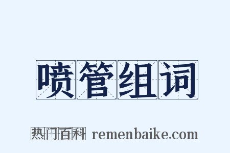 喷管组词是什么意思的图片